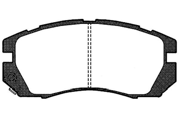 KAVO PARTS Комплект тормозных колодок, дисковый тормоз BP-8008